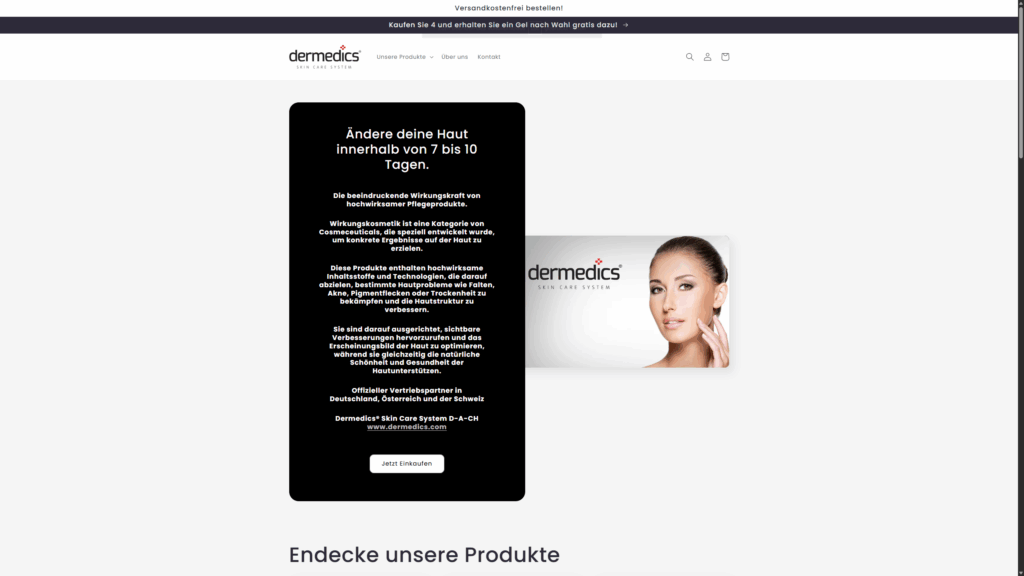 Dermedics_Shop_Website